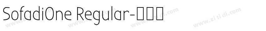 SofadiOne Regular字体转换 SofadiOne Regular字体转换